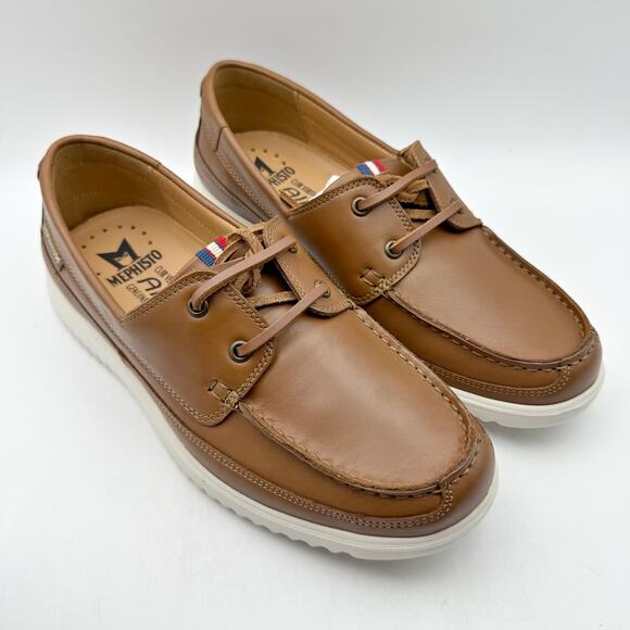 Mephisto Mens Trevis Boat Shoes US 7.5 EU 41.5 Brown Leather NWOB main image 10